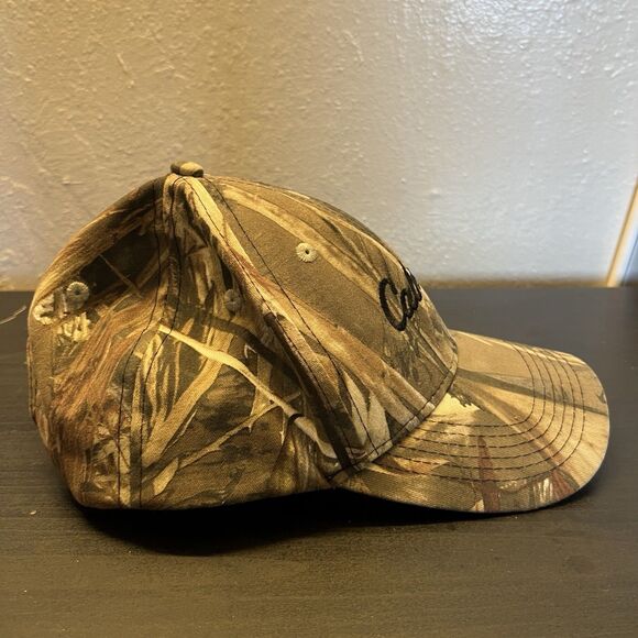 Cabela’s Men’s Camouflage Cap One Size Adjustable Snapback Embroidered Green - Picture 4 of 6
